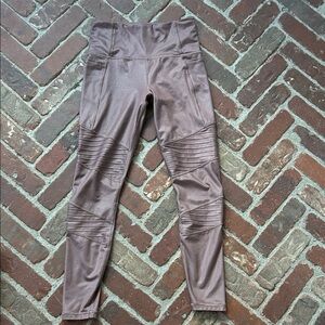 Athleta Inclination Moto Shimmer Tights